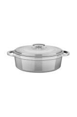 Leggno Flm4881St24Gr 24Cm Sığ Tencere Majolik Gri