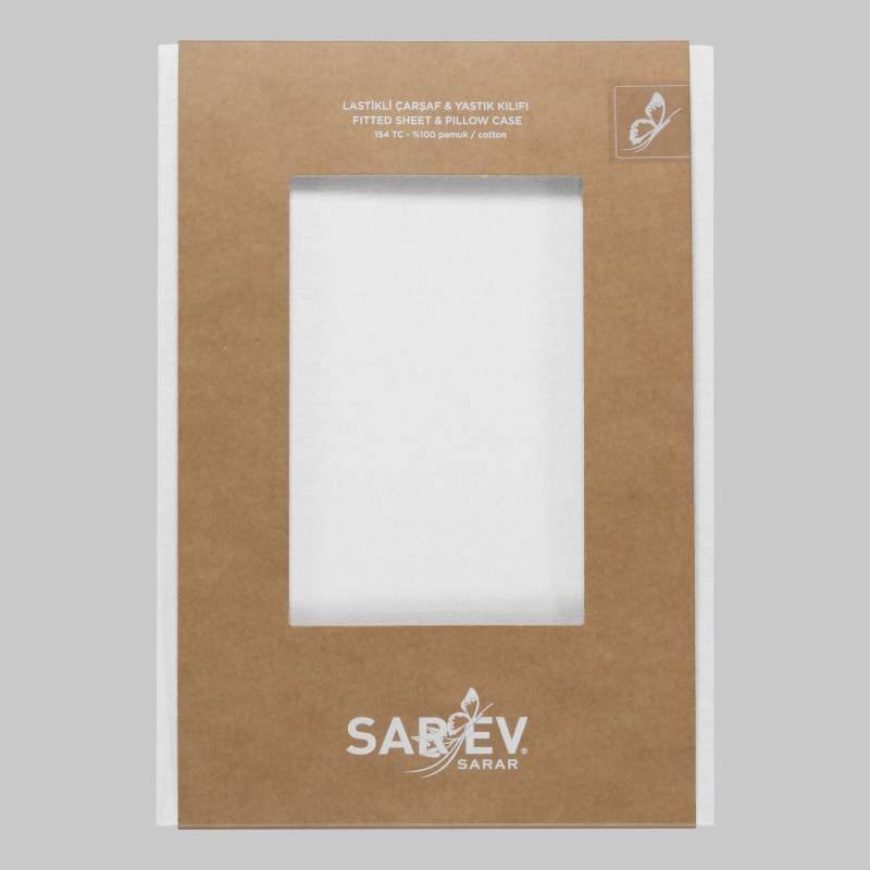 Sarev New Slow Cıty 120X200 Fıtted Çarşaf, .Beyaz