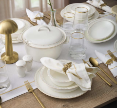 Evaliza Alaia Stella Gold Yemek Takımı 60 Parça