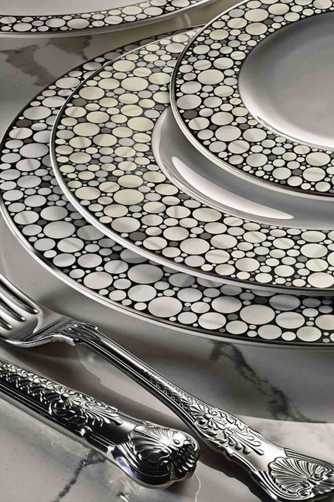 Royal Canterbury Silver Pearl Yemek Takımı 72 Parça