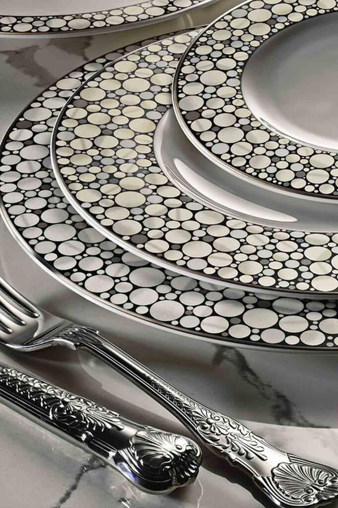 Royal Canterbury Silver Pearl Yemek Takımı 72 Parça