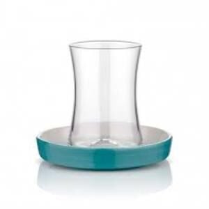 Koleksiyon Tiryaki 6'Lı Turkuaz Çay Seti