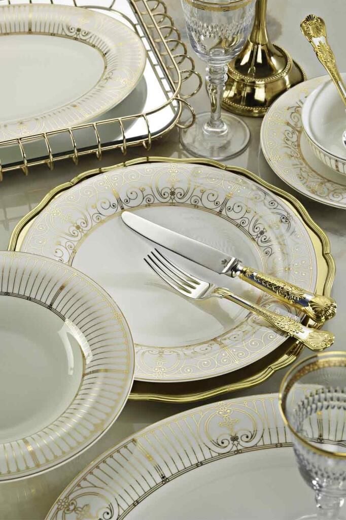 Royal Canterbury Gold Smith Yemek Takımı 60 Parça