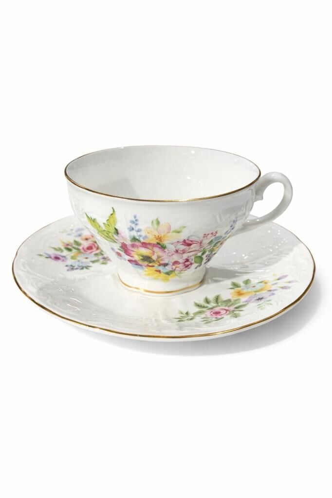 Roy King Pink Garden 6'Lı Çay Fincanı