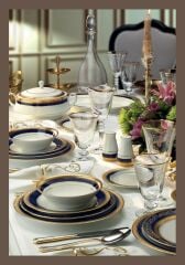 Noritake Crestwood Cobalt Gold 83 Parça Yemek Takımı