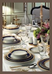 Noritake Crestwood Cobalt Gold 83 Parça Yemek Takımı