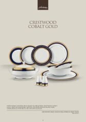 Noritake Crestwood Cobalt Gold 83 Parça Yemek Takımı