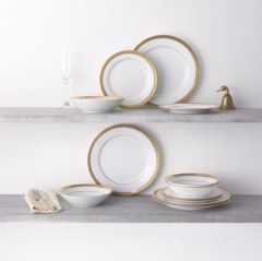 Noritake Crestwood Gold 83 Parça Yemek Takımı