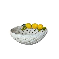 Rainbow Limon Seramik Yuvarlak Sepet