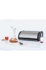 Brabantia Yuvarlak Ekmek Kutusu Siyah Çerçeveli