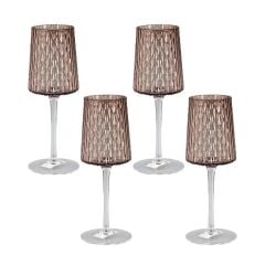 Lucky Art Rosea 4Lu Cam Kadeh Seti Mocha