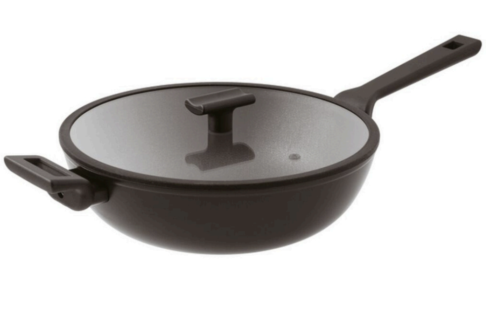 Sambonet Non-Stick Wok Tava Kapaklı 30cm