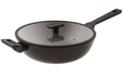 Sambonet Non-Stick Wok Tava Kapaklı 30cm