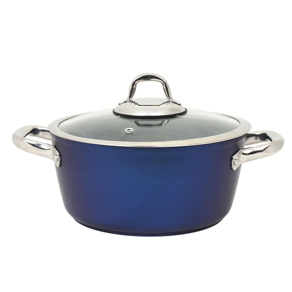 Leggno Master Daily 22cm Derin Tencere-Metalik Mavi
