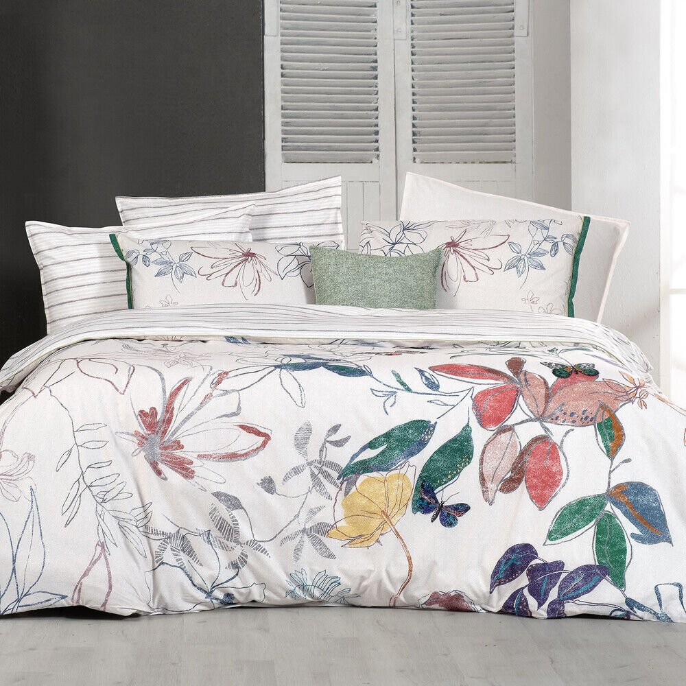 Sarev Adali Bej Çift Kişilik %100 Pamuk Nevresim Takımı-Bej