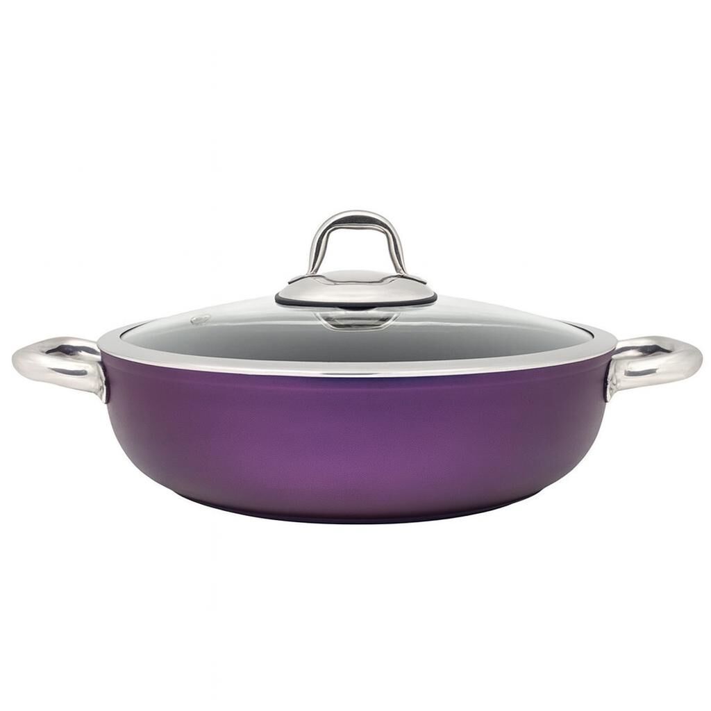 Leggno Master Daily 26cm Sığ Tencere-Metalik Mor