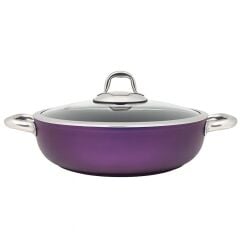 Leggno Master Daily 26cm Sığ Tencere-Metalik Mor