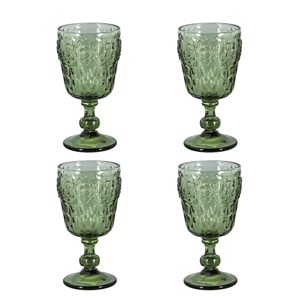 Lucky Art Florine 4Lu Cam Kadeh Seti Yeşil