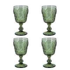 Lucky Art Florine 4Lu Cam Kadeh Seti Yeşil