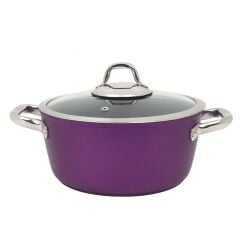 Leggno Master Daily 22cm Derin Tencere-Metalik Mor