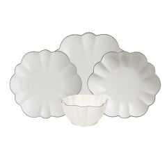 Roy King Daisy 24 Parça Yemek Takımı Platin