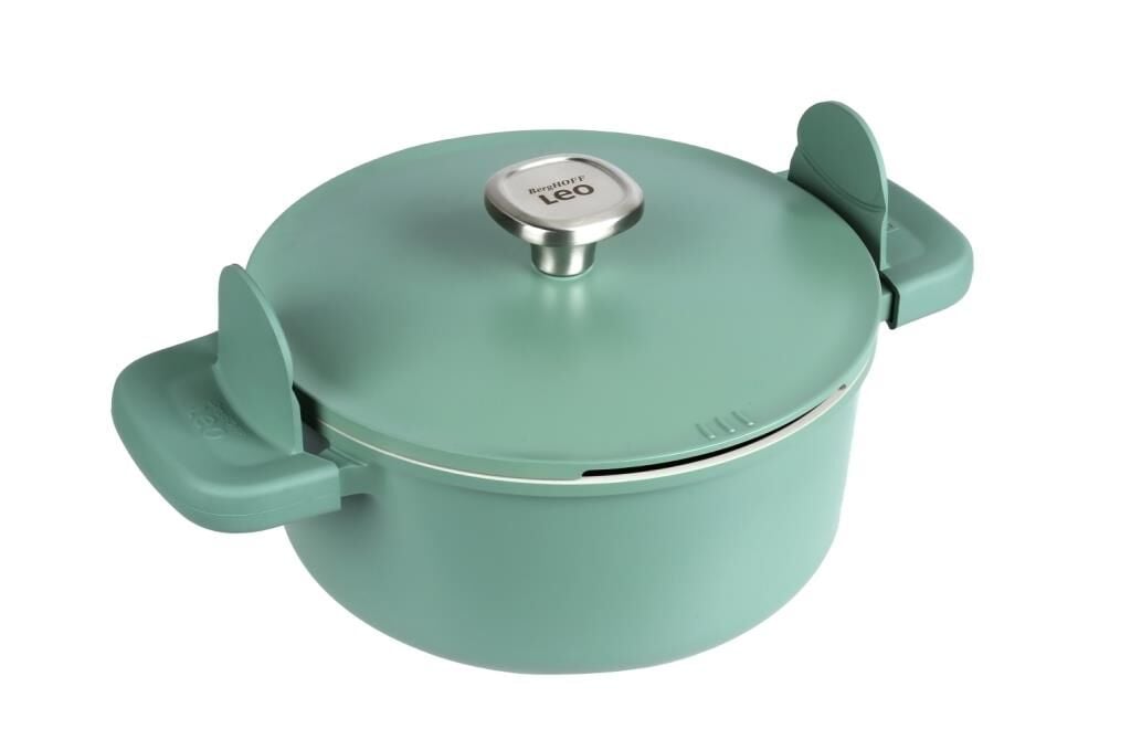 Berghoff Leo Phantom 24Cm Kapaklı Yapışmaz Tencere Forest Green 4.3L