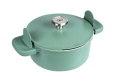 Berghoff Leo Phantom 24Cm Kapaklı Yapışmaz Tencere Forest Green 4.3L