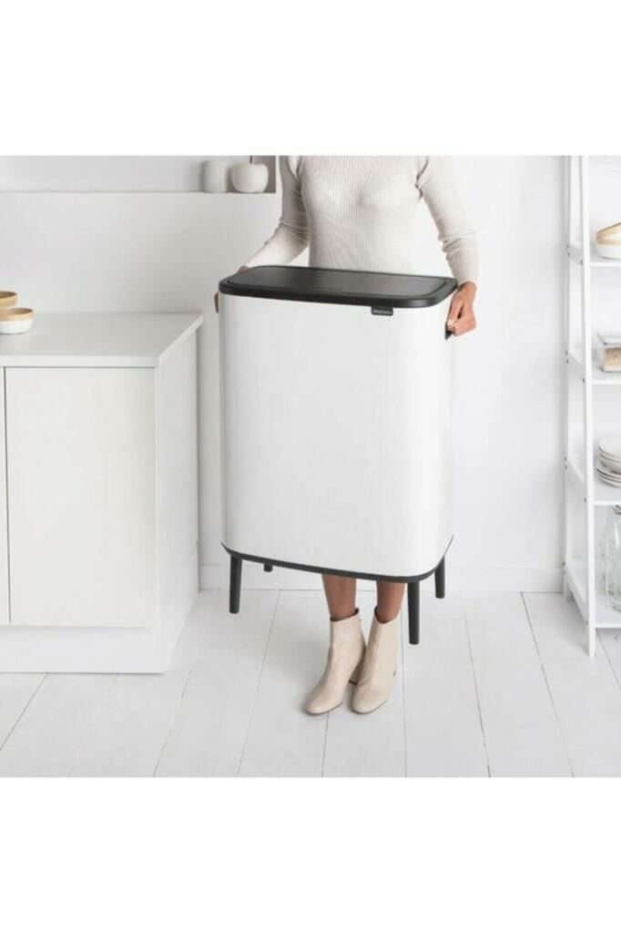Brabantia Çöp Kutusu Büyük Boy 60 Lt Bo Touch Dokunmatik Kapak Beyaz