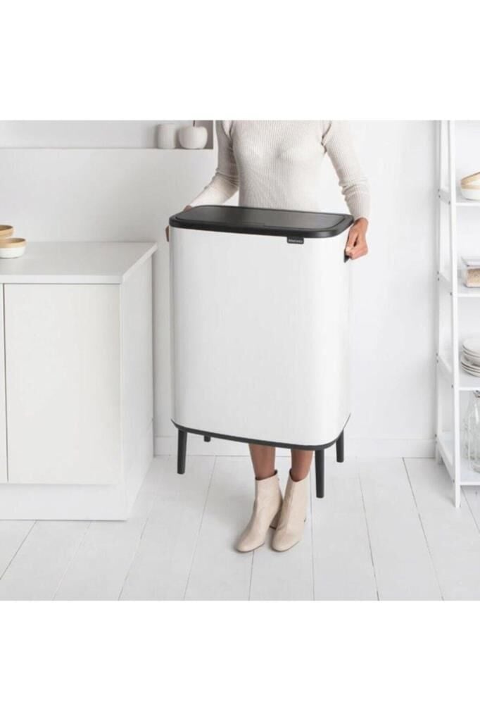 Brabantia Çöp Kutusu Büyük Boy 60 Lt Bo Touch Dokunmatik Kapak Beyaz