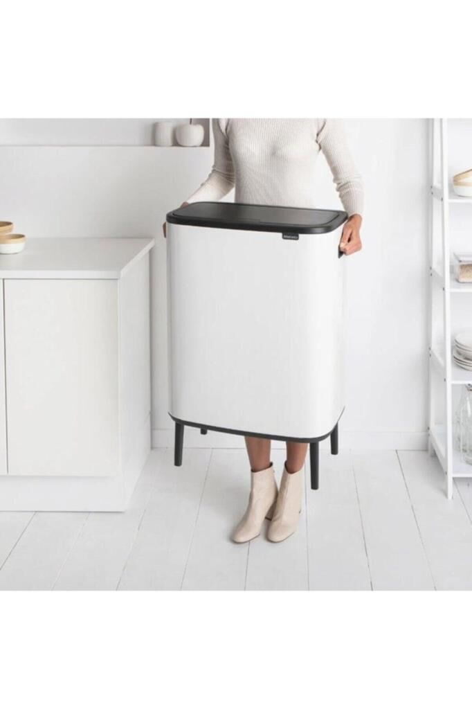 Brabantia Çöp Kutusu Büyük Boy 60 Lt Bo Touch Dokunmatik Kapak Beyaz