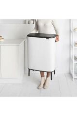 Brabantia Çöp Kutusu Büyük Boy 60 Lt Bo Touch Dokunmatik Kapak Beyaz
