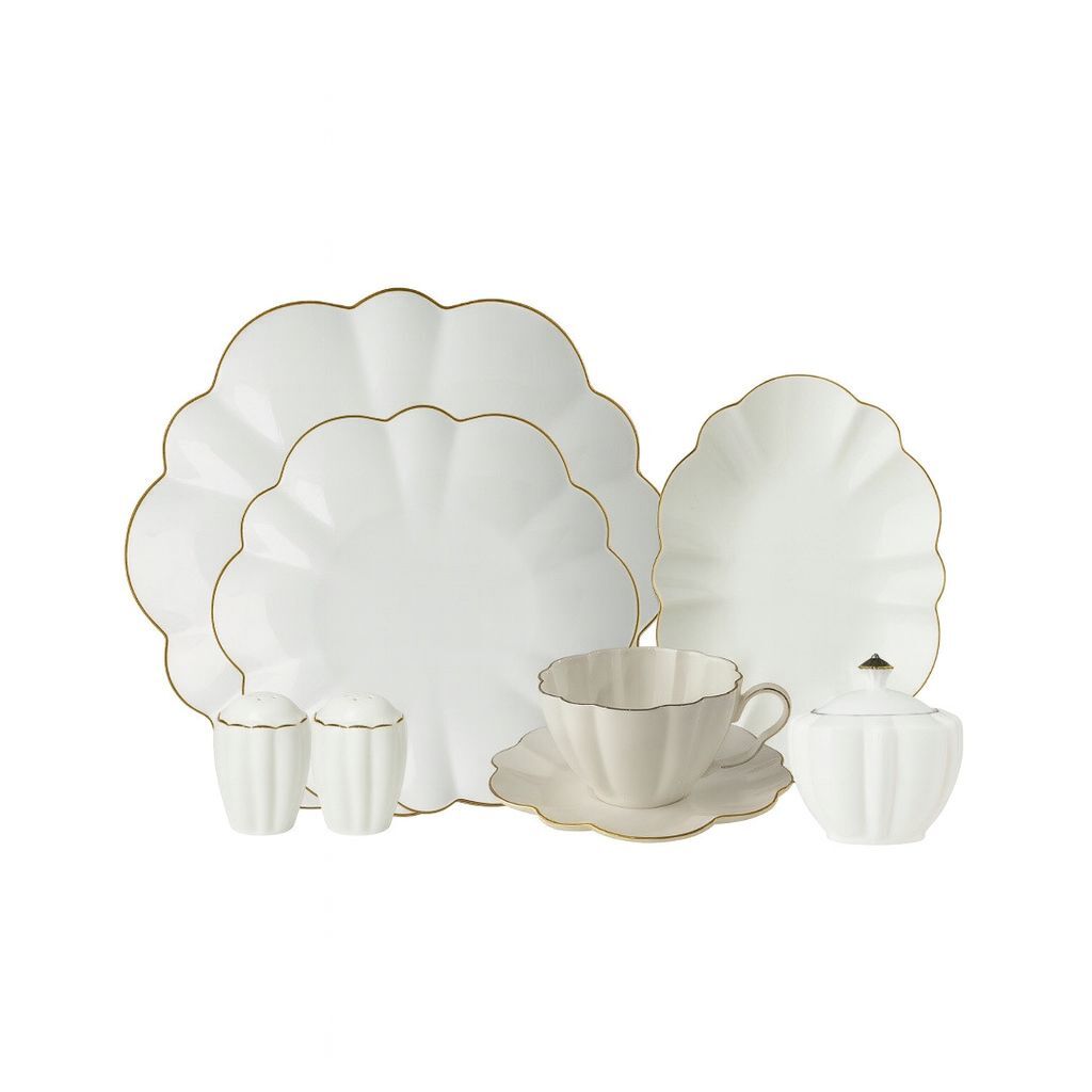 Roy King Daisy 38 Parça Kahvaltı Takımı-Gold