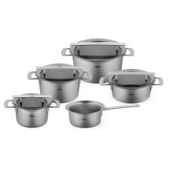 Fissler Phi Collection Cam Kapak 9 Parça Tencere Seti