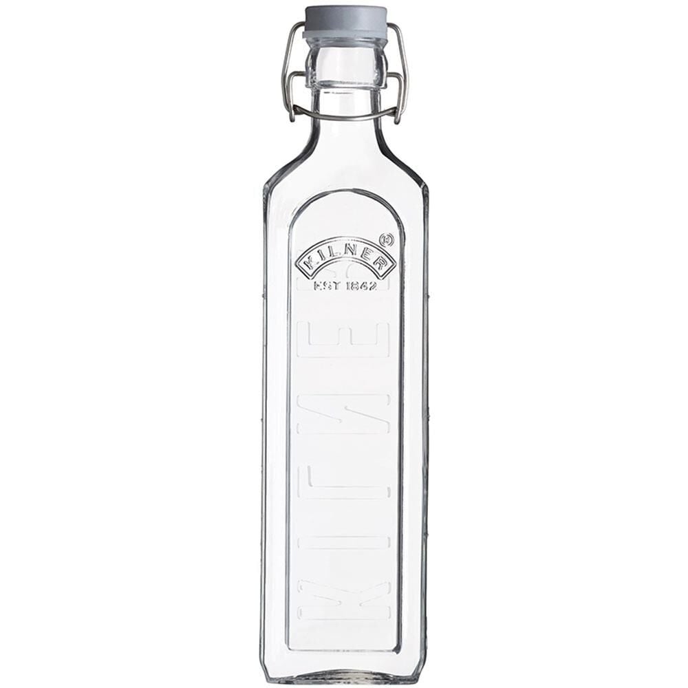 Kilner Klipsli Cam Şişe 1 Lt Şeffaf/Gri