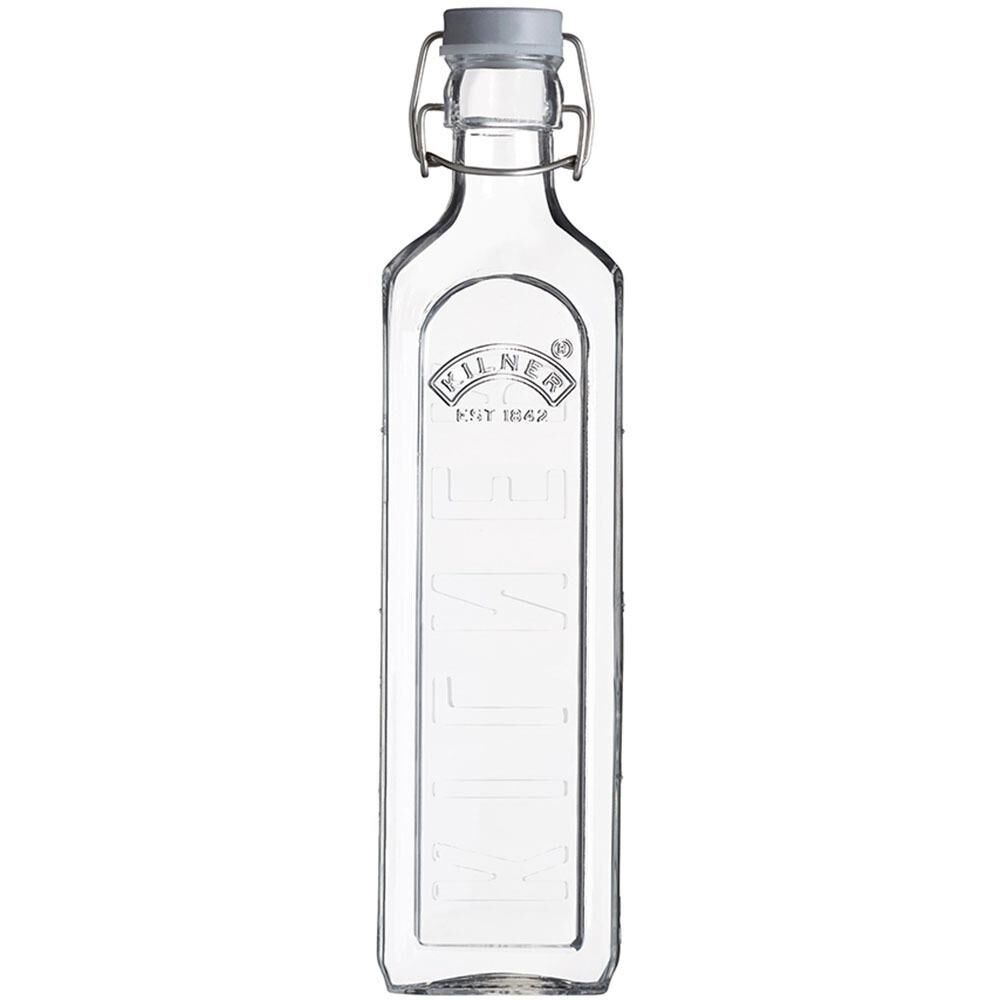 Kilner Klipsli Cam Şişe 1 Lt Şeffaf/Gri