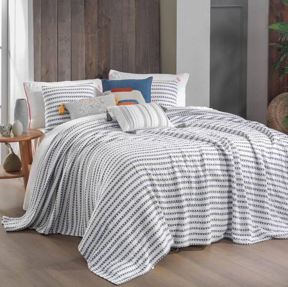 Sarev Flint Çift Kişilik %100 Pamuk Yatak Örtüsü 240*260 cm