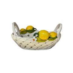 Rainbow Limon Seramik Oval Sepet 28cm