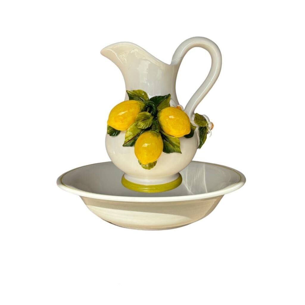 Rainbow Limon Seramik Kaseli Sürahi