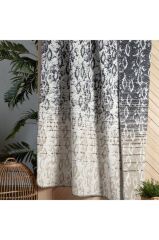 Sarev Dias Gri Tek Kişilik Pamuklu Battaniye 160*220 Cm