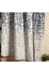 Sarev Dias Gri Tek Kişilik Pamuklu Battaniye 160*220 Cm