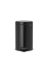 Brabantia Newicon Matt Black Pedallı Çöp Kutusu 12L