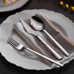 Aryıldız Gusto Prestige Mat 89 Parça 12 Kişilik Çatal Kaşık Bıçak Takımı