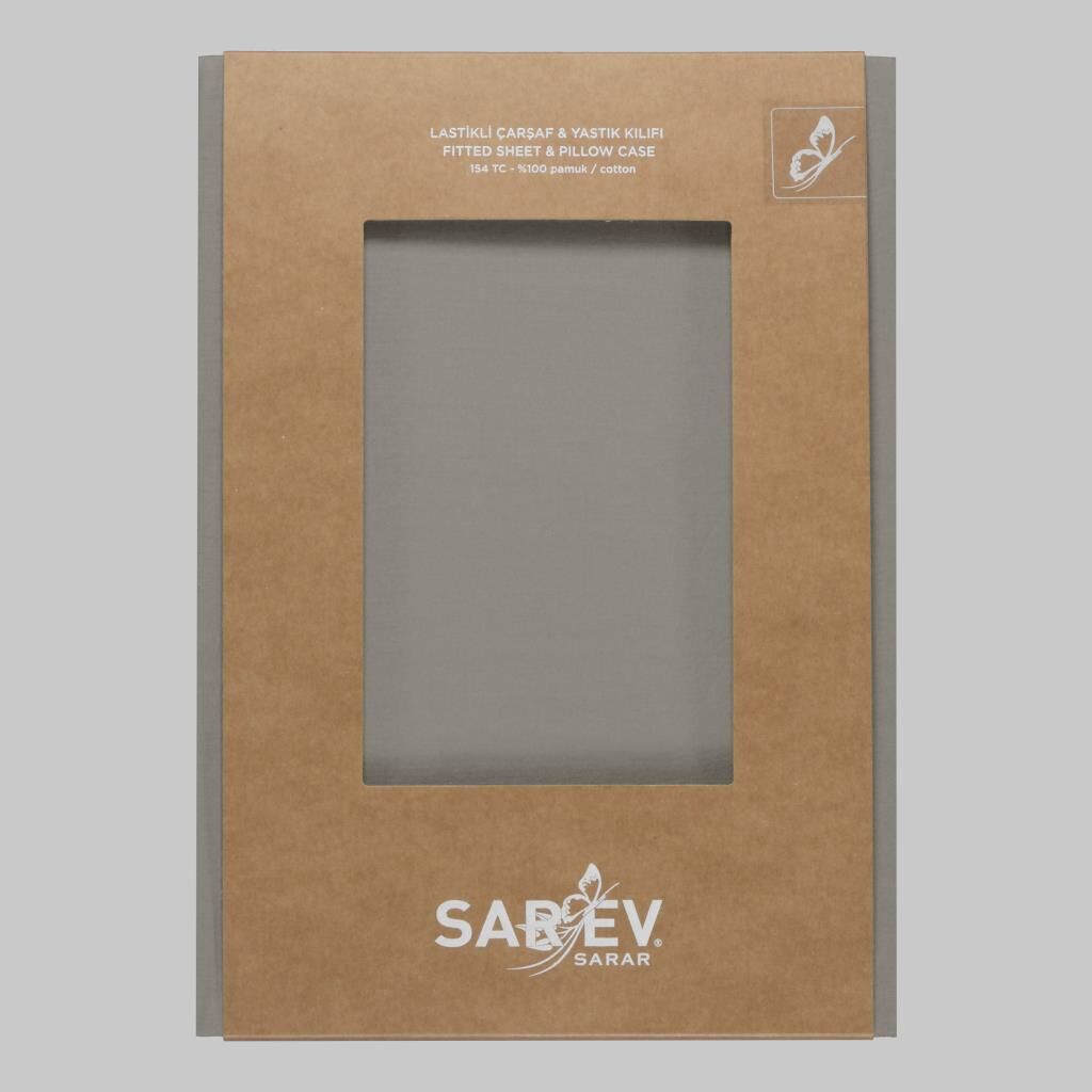 Sarev New Slow Cıty 140X200 Fıtted Çarşaf, .Gri