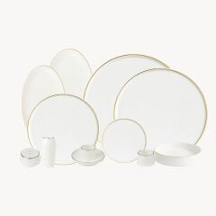 Koleksiyon Sufi Altın 6 Kişilik 43 Parça Yemek Takımı