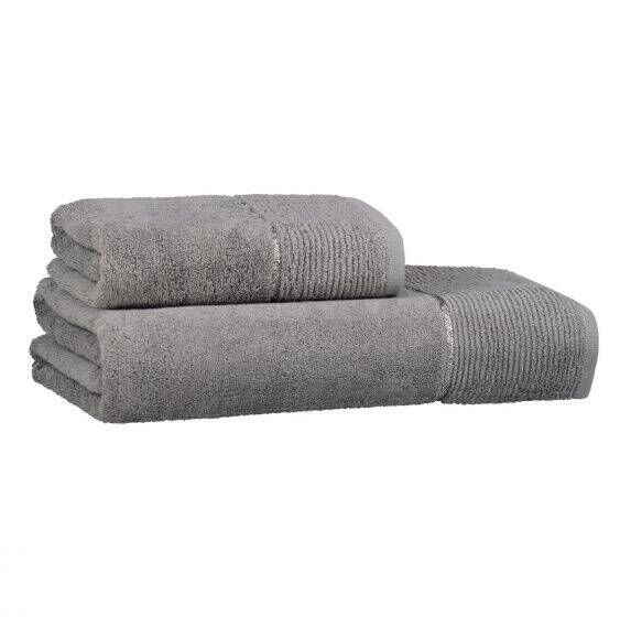 Sarev New Soho Gri %100 Pamuk Havlu 90*150 cm