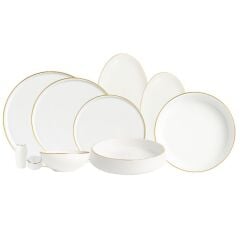 Koleksiyon Sufi Altın 6 Kişilik 37 Parça Yemek Takımı