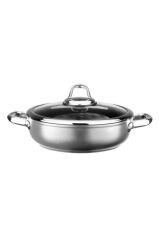 Leggno Master Titanium 28Cm Sığ Tencere Metalik Gri 28Cm Mst2828St28Gr