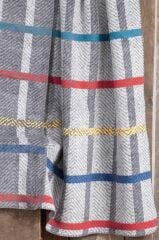 Sarev Ragnar Gri Tek Kişilik Pamuklu Battaniye 160*220 Cm