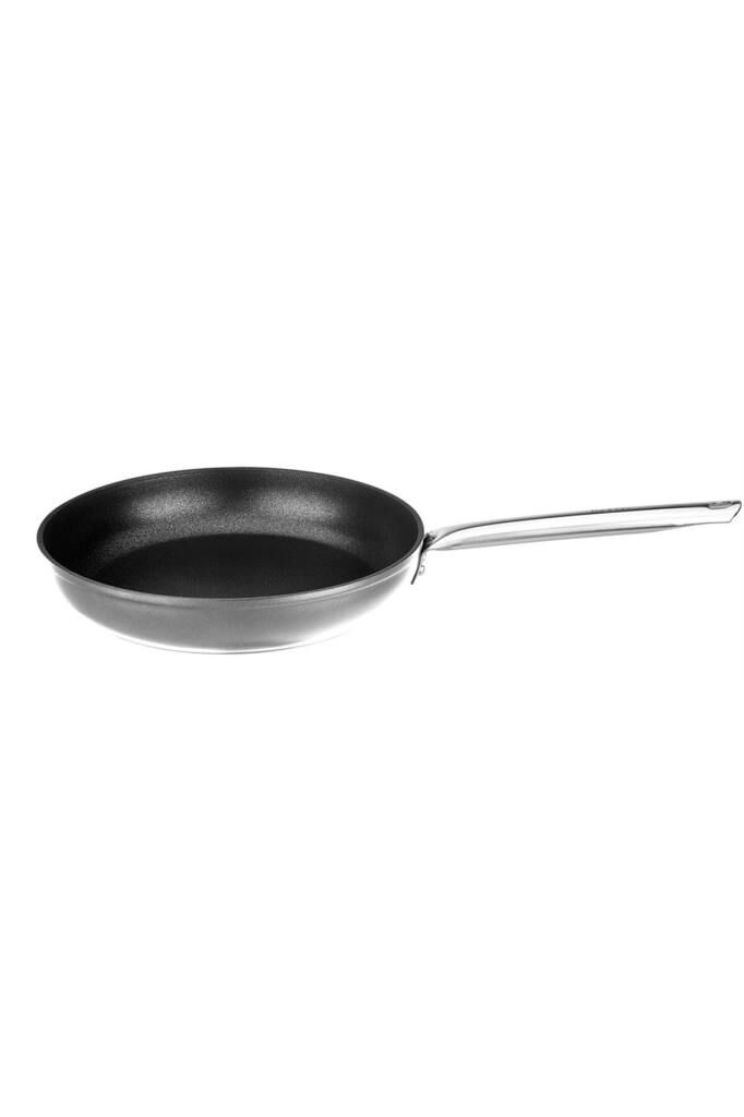 Leggno Master Titanium 24Cm Çelik Sap Metalik Gri Tava