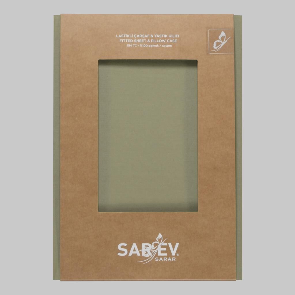 Sarev New Slow Cıty 140X200 Fıtted Çarşaf, .Defne Yeşili